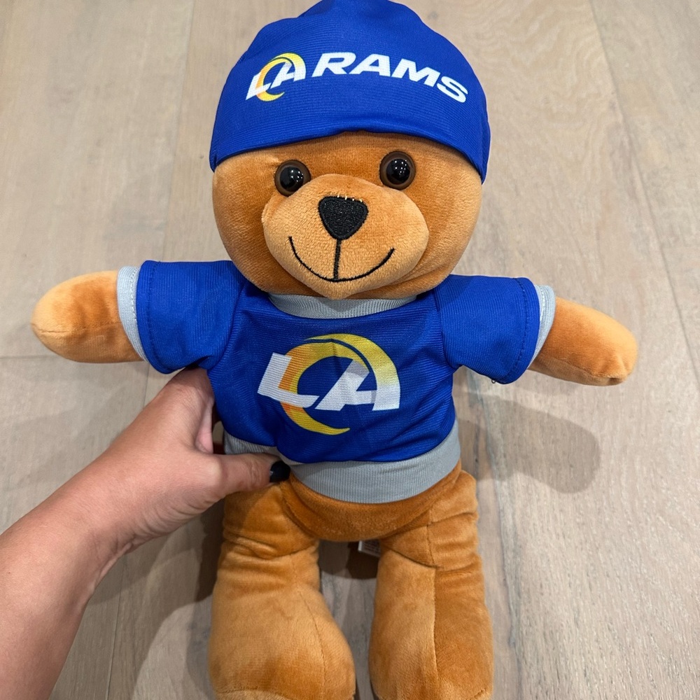 Los Angeles Rams Teddy Bear with Blue Outfit LA Rams